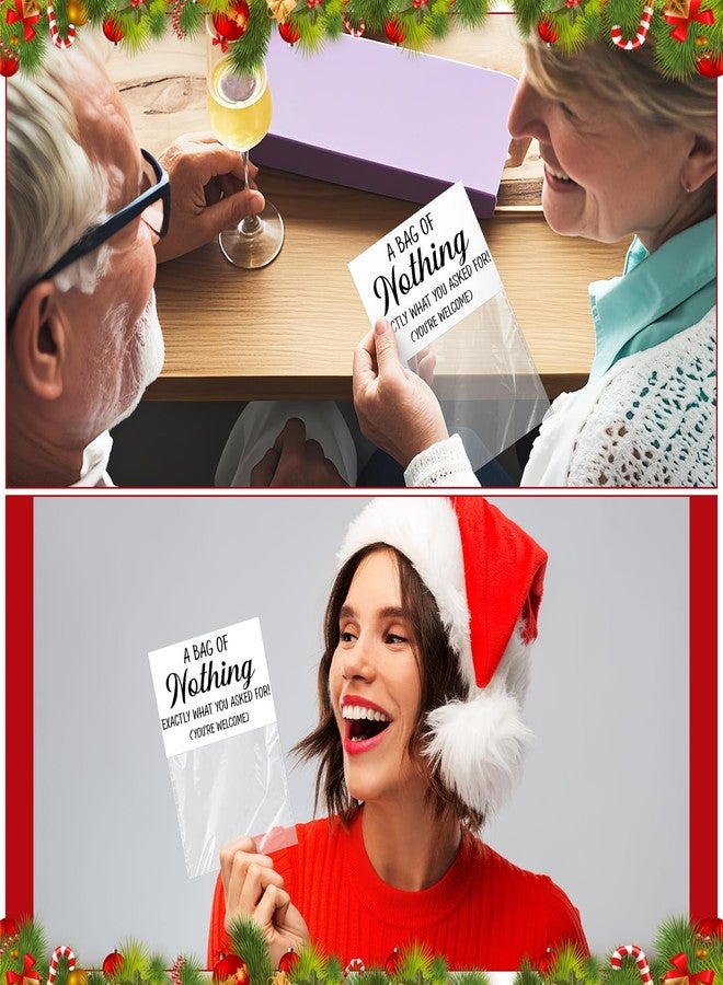 مارسبارك مجموعة مارسبارك المكونة من 12 بطاقة ورقية مع كيس بلاستيكي شفاف، هدايا مضحكة ومقالب عيد الميلاد، مثالية لمن لا يريد شيئًا. مناسبة للرجال والنساء، ومناسبة لحفلات أعياد الميلاد والعطلات. - Image 4